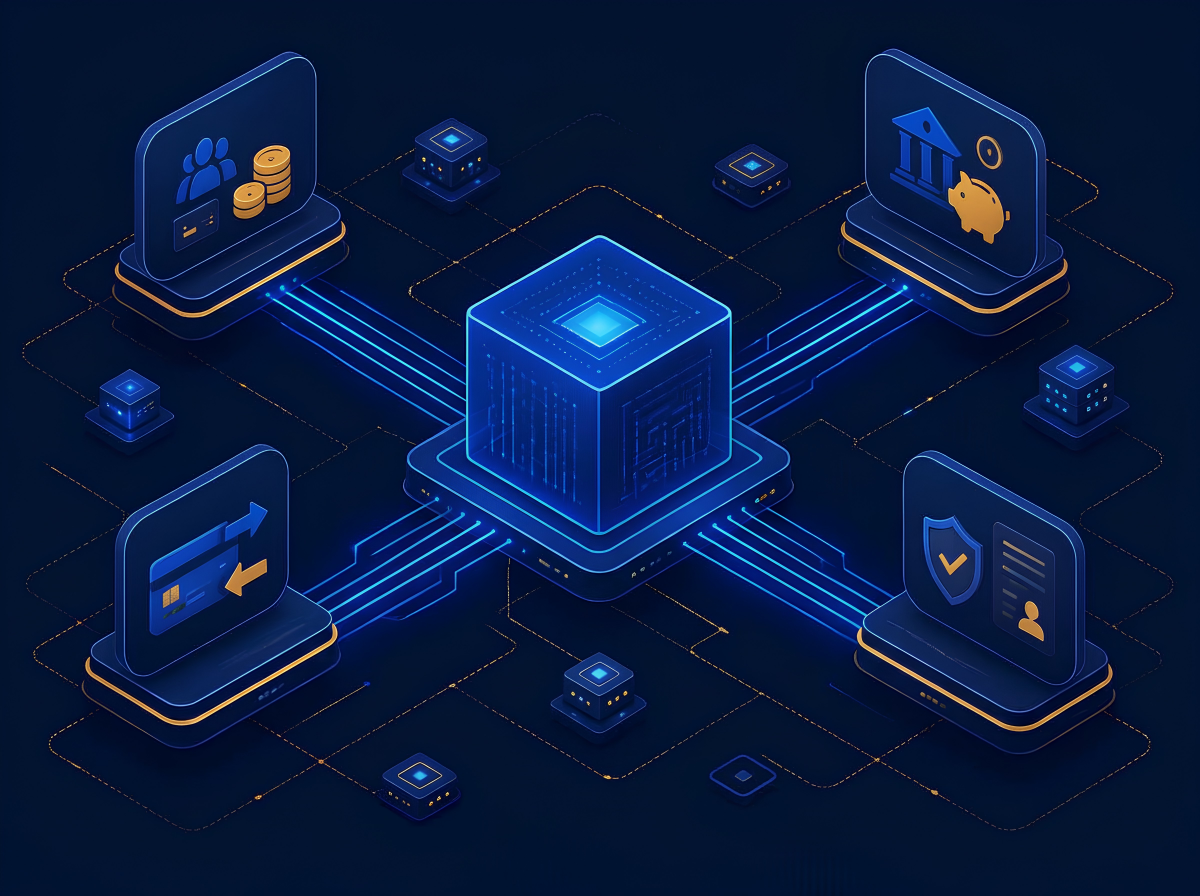 Illustration of a connected digital platform